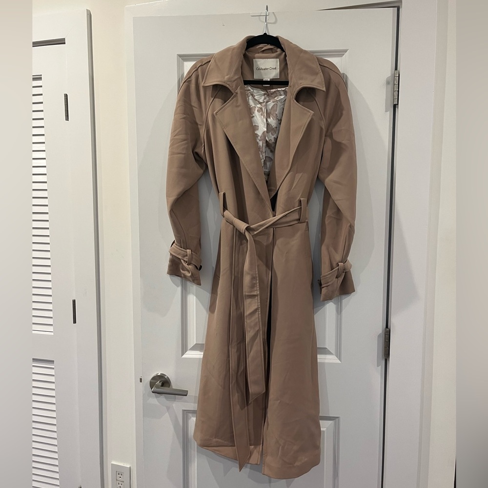 Woman’s Coldwater Creek Tan Trench